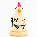 CONDOMERIE - PRESERVATIVI NOVITÃ DIPINTI A MANO COCKY ROOSTER